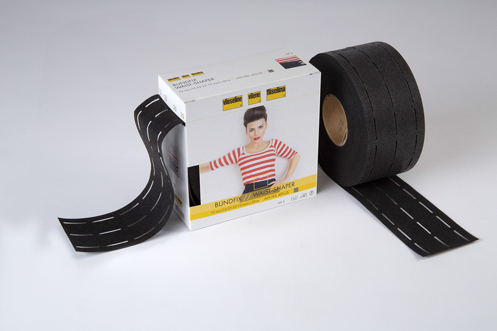 Vlieseline Perfobande Noir 7cm Bundfix 10/25/25/10 - Maison Klem